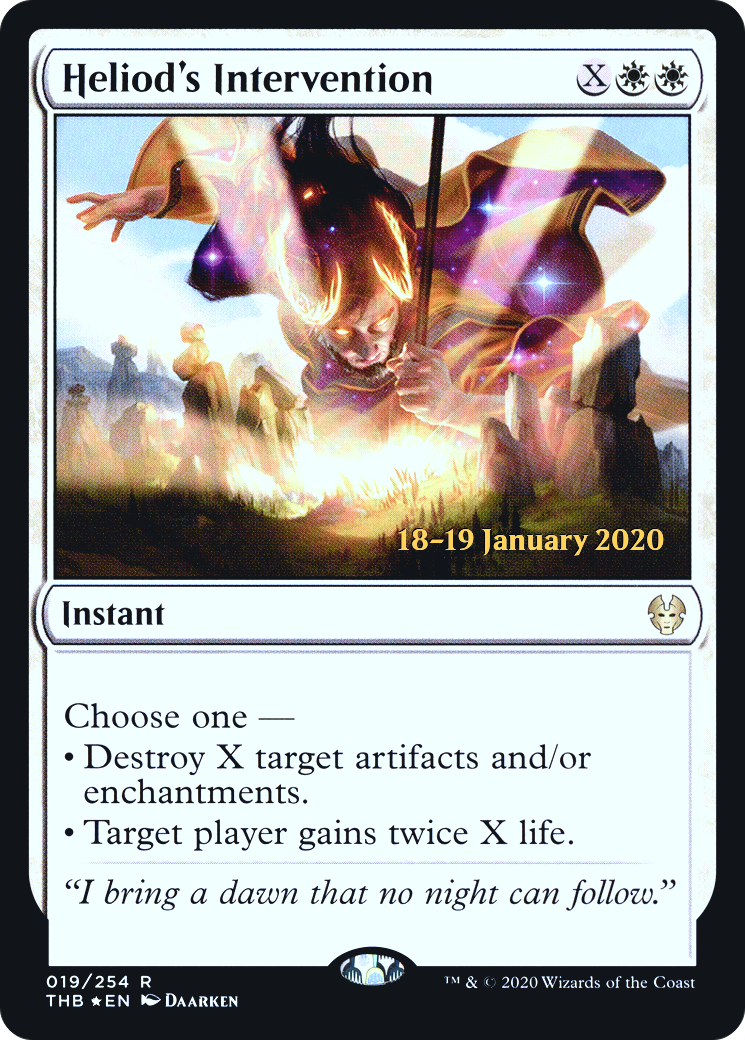 Image of Heliod's Intervention [Theros Beyond Death Prerelease Promos]