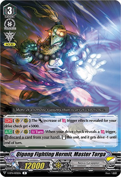 Image of Qigong Fighting Hermit, Master Torga (V-BT11/032EN) [Storm of the Blue Cavalry]