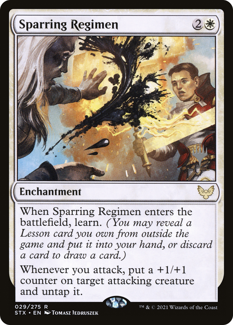 Image of Sparring Regimen (Promo Pack) [Strixhaven: School of Mages Promos]