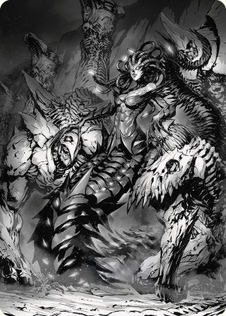 Image of Vraska, Betrayal's Sting Art Card [Phyrexia: All Will Be One Art Series]