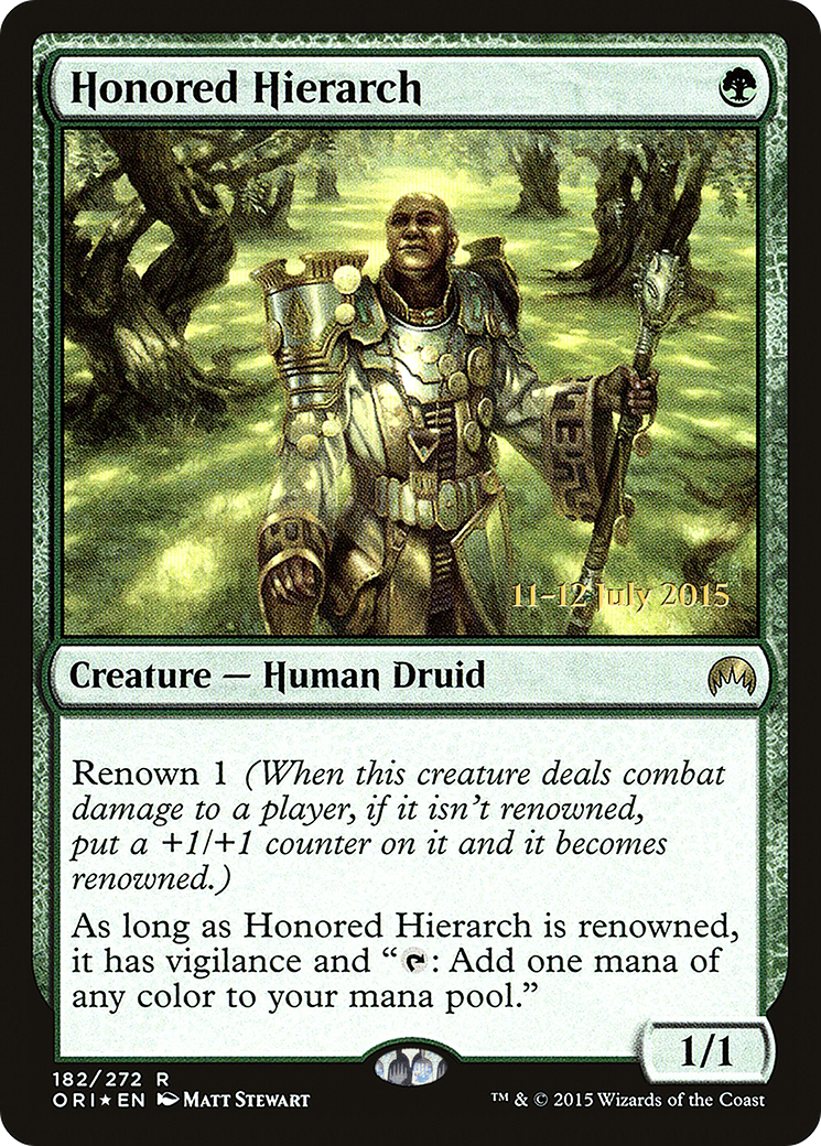 Image of Honored Hierarch [Magic Origins Prerelease Promos]