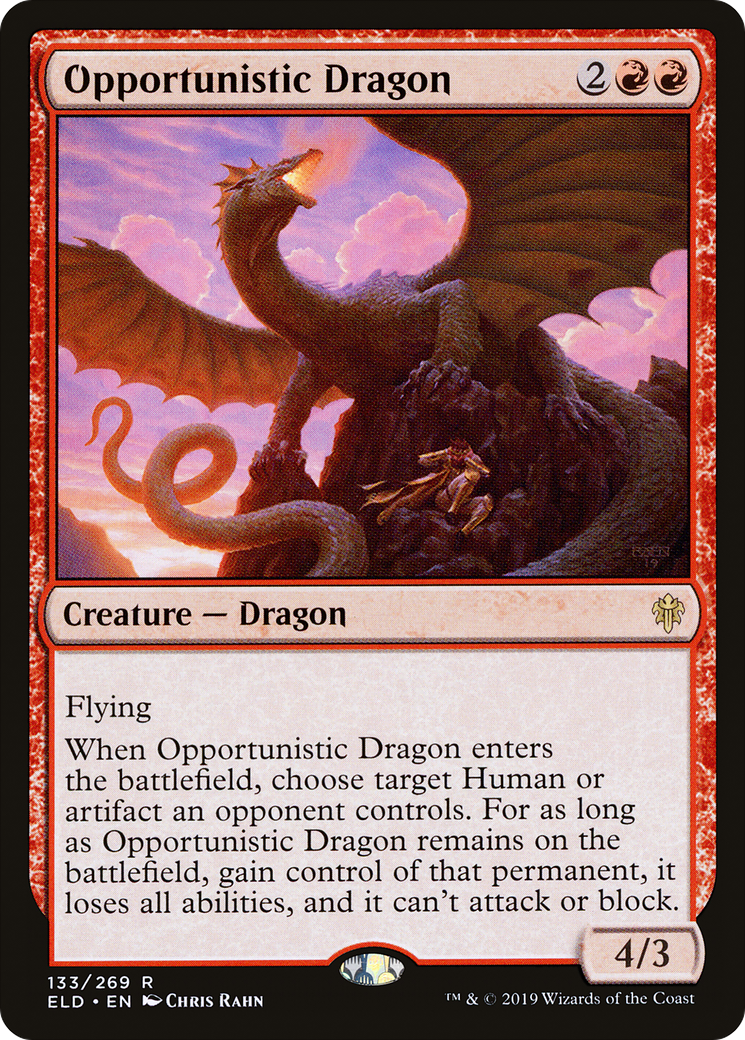 Image of Opportunistic Dragon [Throne of Eldraine]