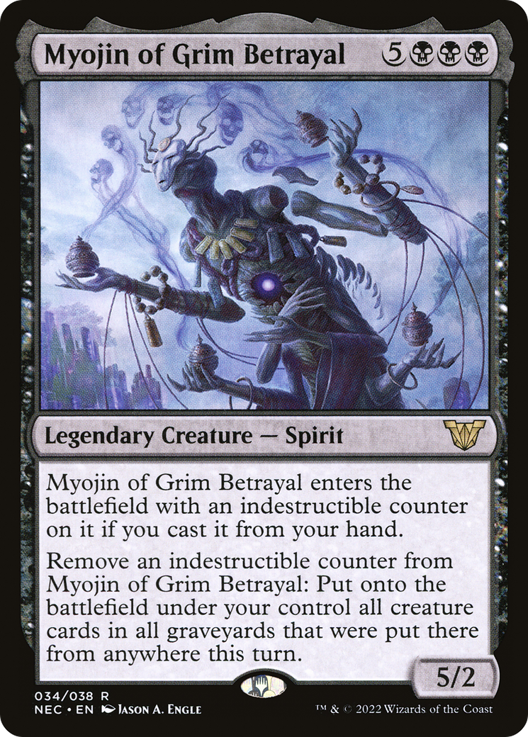 Image of Myojin of Grim Betrayal [Kamigawa: Neon Dynasty Commander]