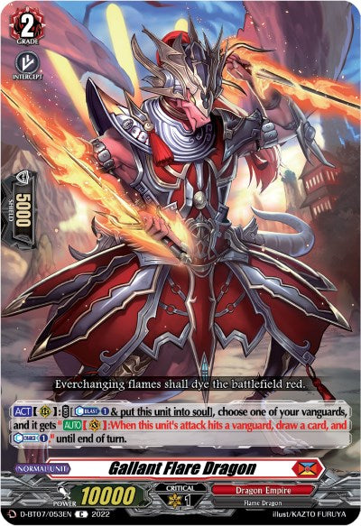 Image of Gallant Flare Dragon (D-BT07/053EN) [Raging Flames Against Emerald Storm]