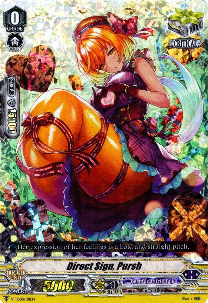Image of Direct Sign, Pursh (Parallel Foil) (V-TD08/011EN) [Schokolade Melody]
