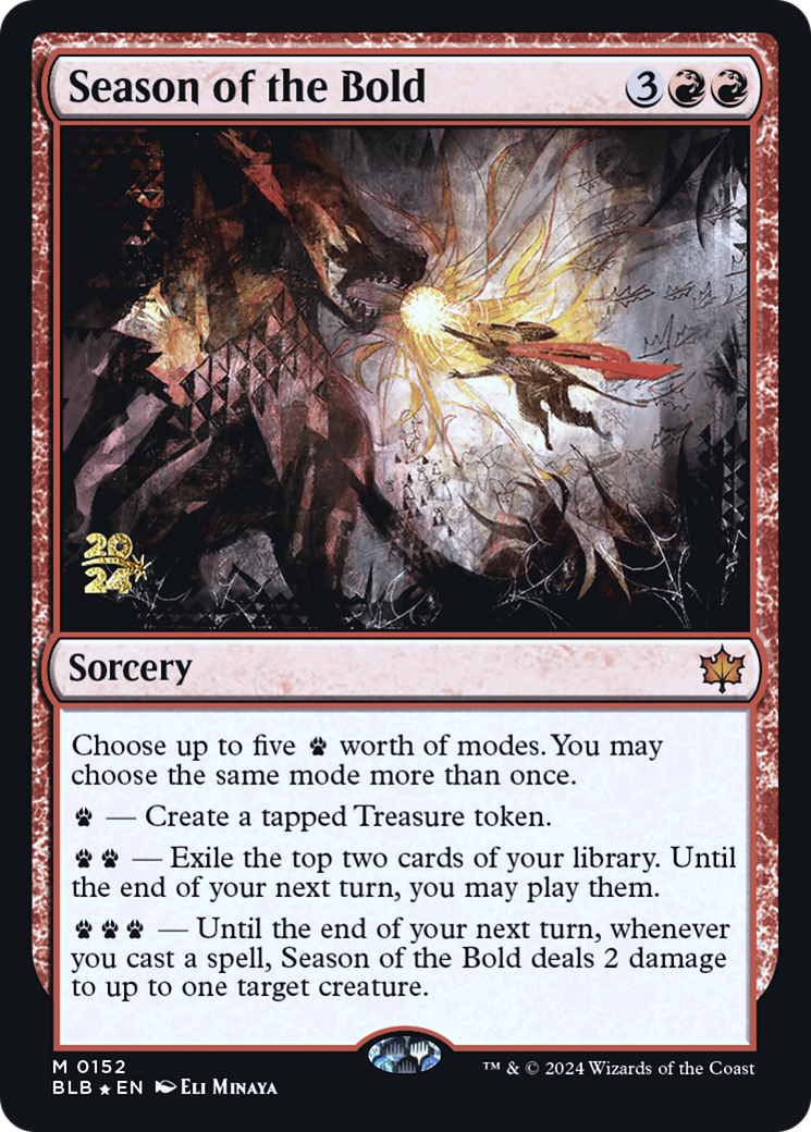 Image of Season of the Bold [Bloomburrow Prerelease Promos]