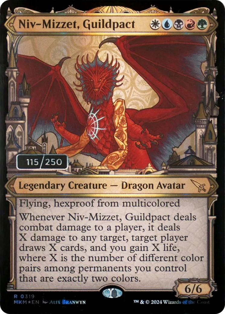 Image of Niv-Mizzet, Guildpact (Serialized) [Murders at Karlov Manor]