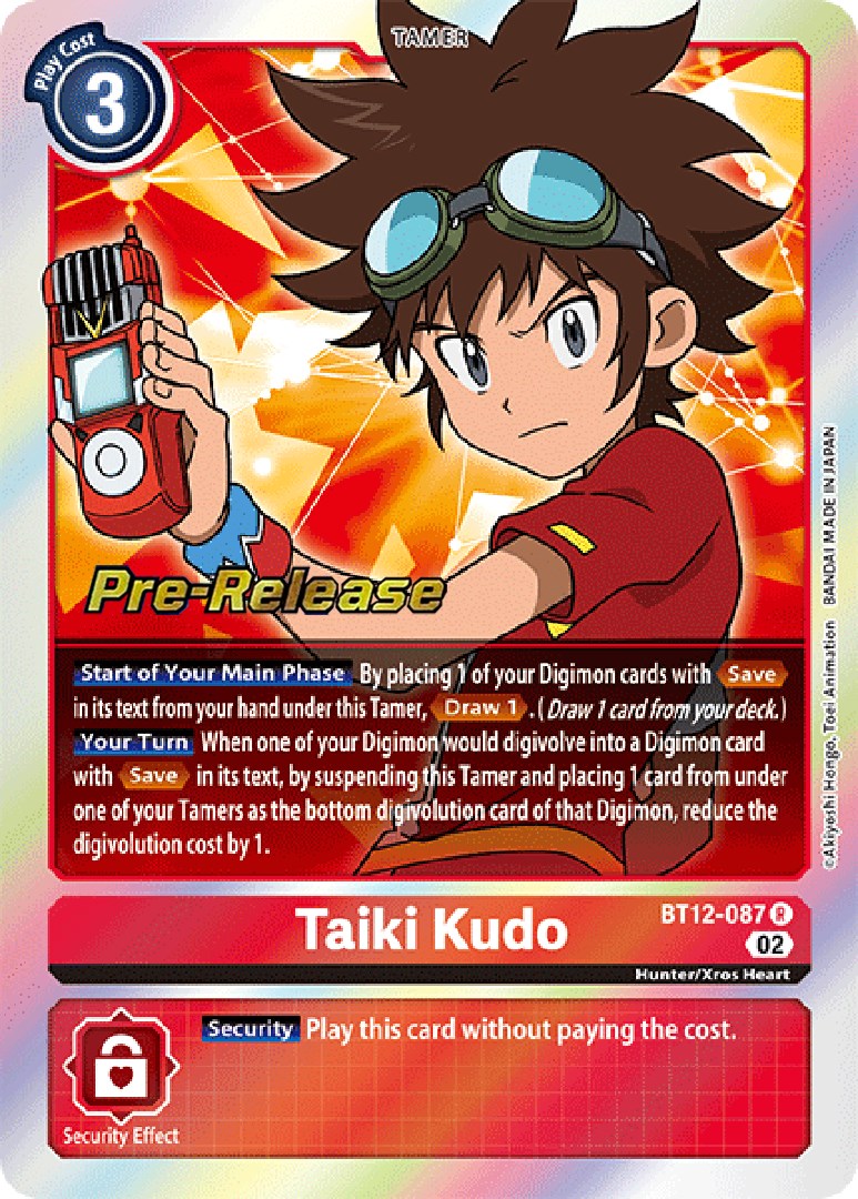 Image of Taiki Kudo [BT12-087] [Across Time Pre-Release Cards]