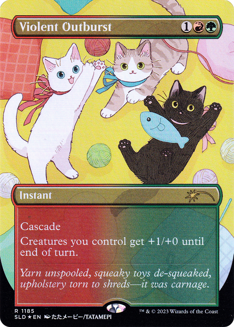 Image of Violent Outburst (Borderless) [Secret Lair Drop Series]