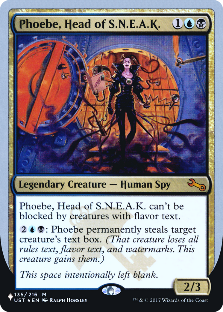 Image of Phoebe, Head of S.N.E.A.K. (Unfinity Foil Edition) [The List]