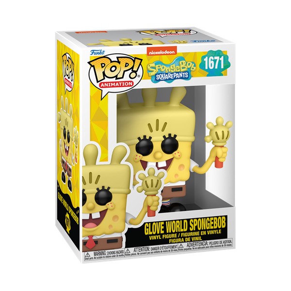 Image of POP! Spongebob Squarepants Glove World Spongebob with Glove Light (25th Anniversary) #1671