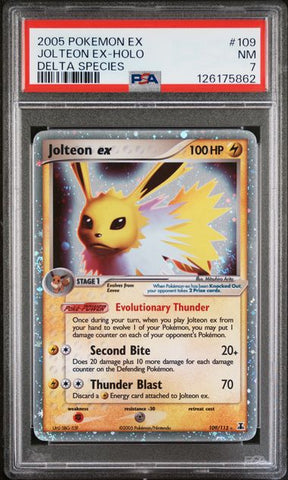 Jolteon ex (EX: Delta Species) 109/113 PSA 7
