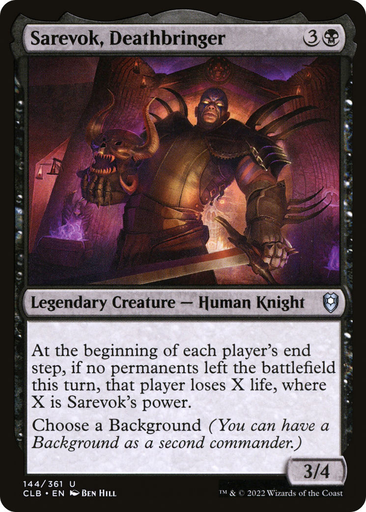 Image of Sarevok, Deathbringer (CLB-144) - Commander Legends: Battle for Baldur's Gate