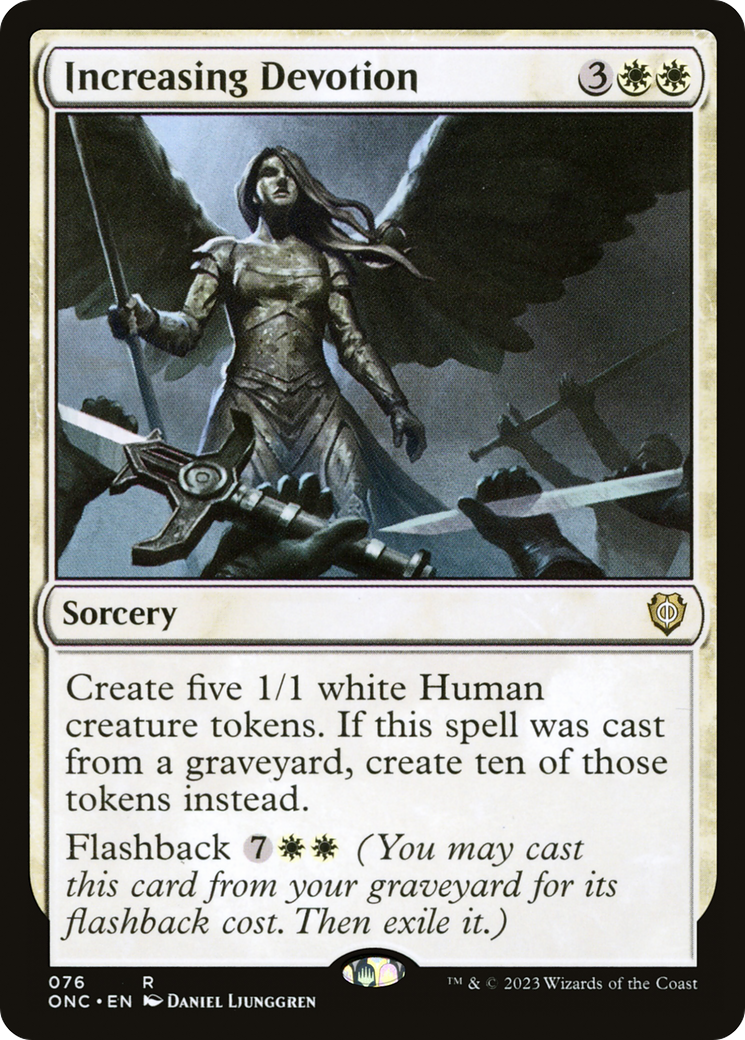 Image of Increasing Devotion [Phyrexia: All Will Be One Commander]