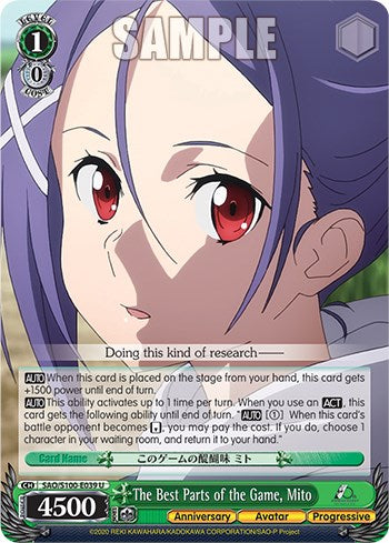 Image of The Best Parts of the Game, Mito [Sword Art Online Animation 10th Anniversary]