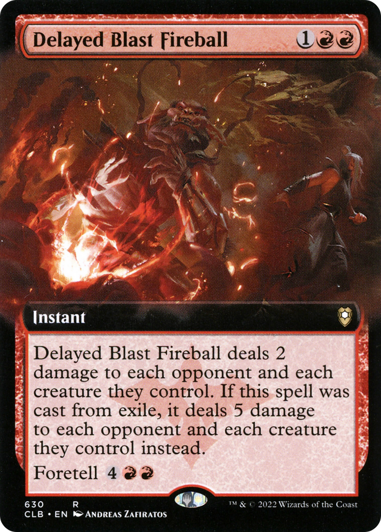 Image of Delayed Blast Fireball (Extended Art) [Commander Legends: Battle for Baldur's Gate]