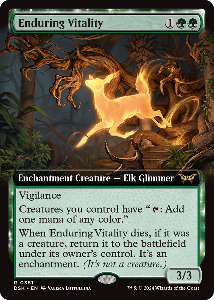 Image of Enduring Vitality (Extended Art) [Duskmourn: House of Horror]