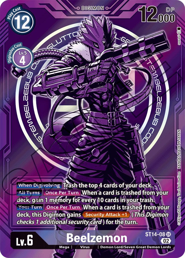 Image of Beelzemon [ST14-08] (Alternate Art) [Starter Deck: Beelzemon Advanced Deck Set]