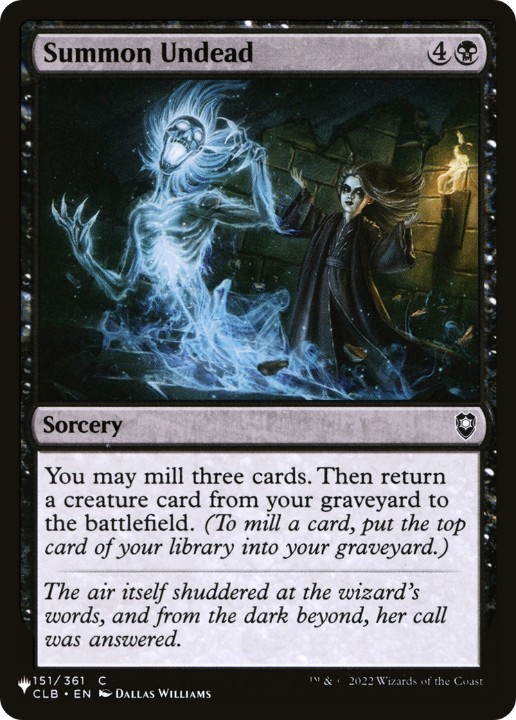 Image of Summon Undead [The List]