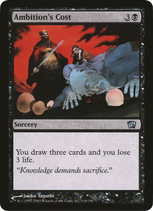Image of Ambition's Cost (Oversized) [Eighth Edition Box Topper]