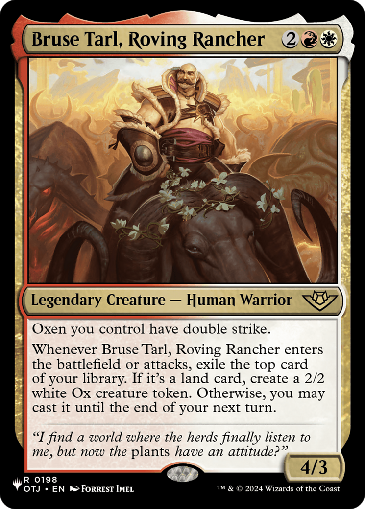 Image of Bruse Tarl, Roving Rancher (OTJ) [The List]