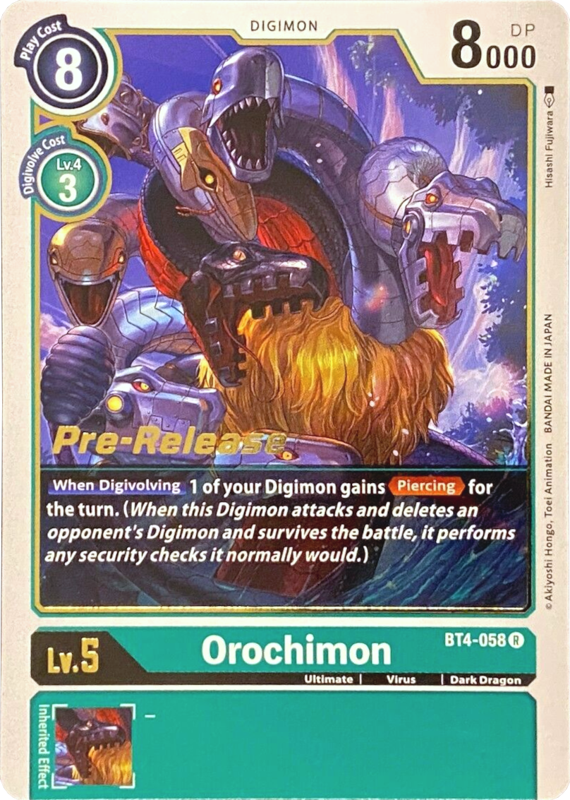 Image of Orochimon [BT4-058] [Great Legend Pre-Release Promos]