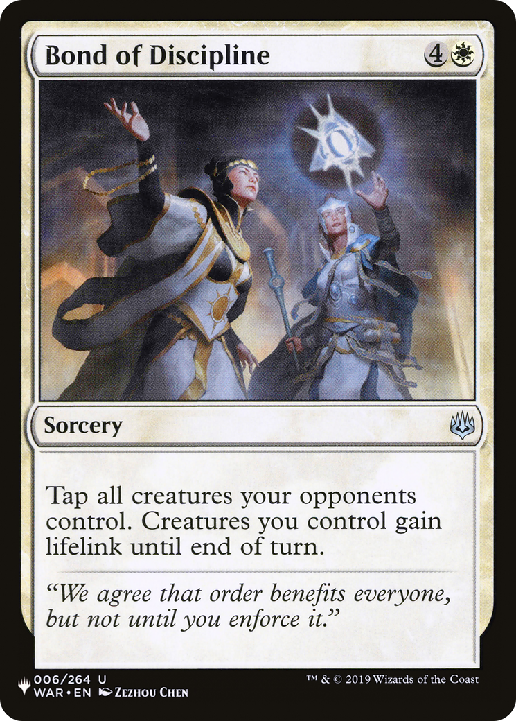 Image of Bond of Discipline [The List]