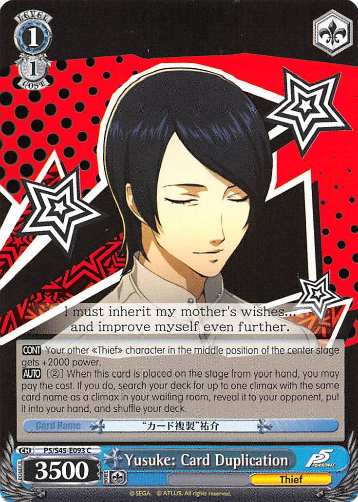 Image of Yusuke: Card Duplication (P5/S45-E093 C) [Persona 5]