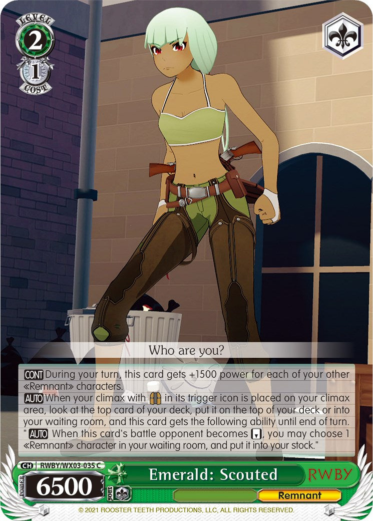 Image of Emerald: Scouted (RWBY/WX03-035 C) [RWBY]