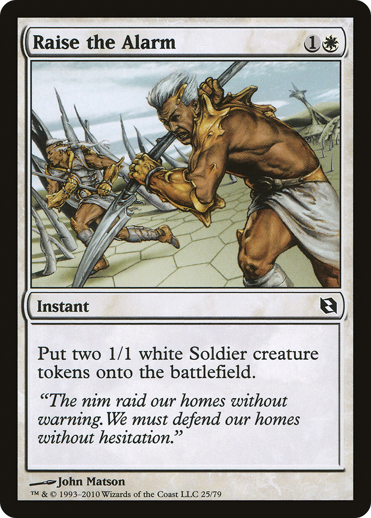 Image of Raise the Alarm [Duel Decks: Elspeth vs. Tezzeret]