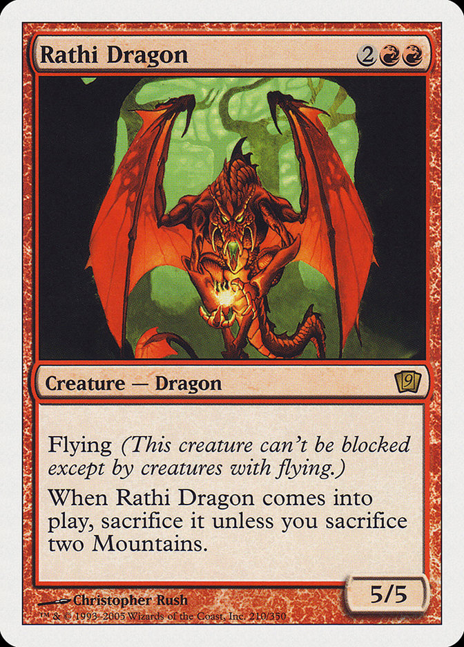 Image of Rathi Dragon (9th Edition) [Oversize Cards]