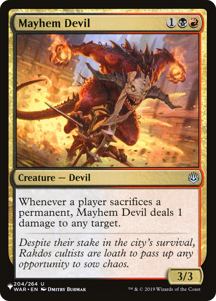 Image of Mayhem Devil [The List]