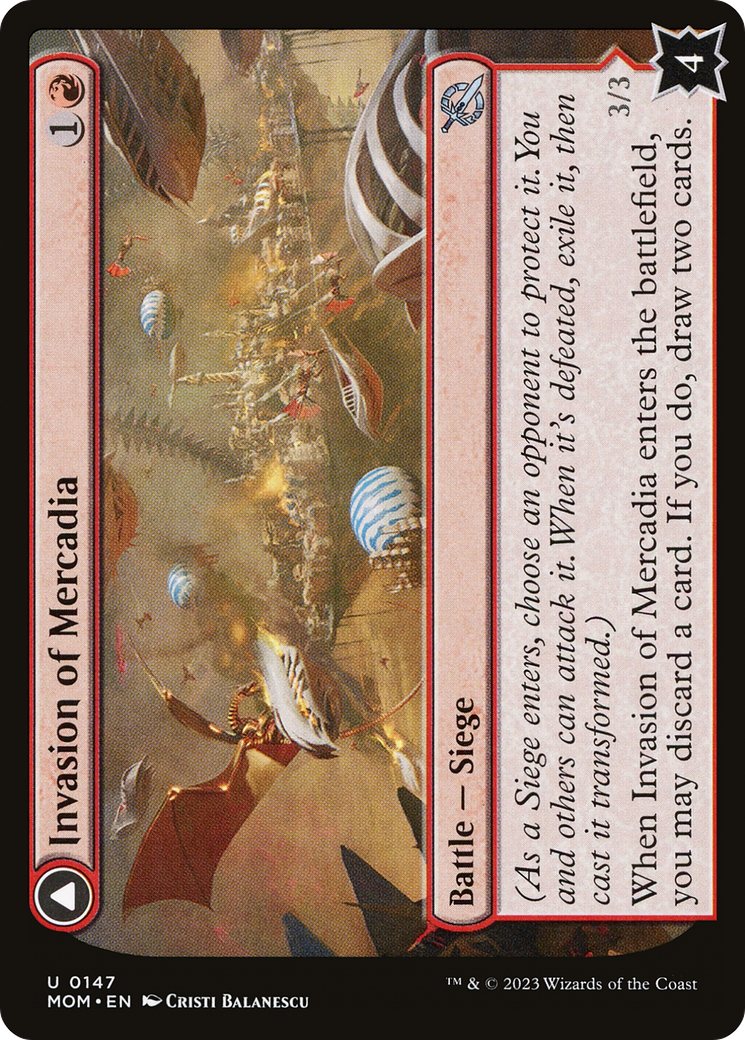 Image of Invasion of Mercadia // Kyren Flamewright [March of the Machine]