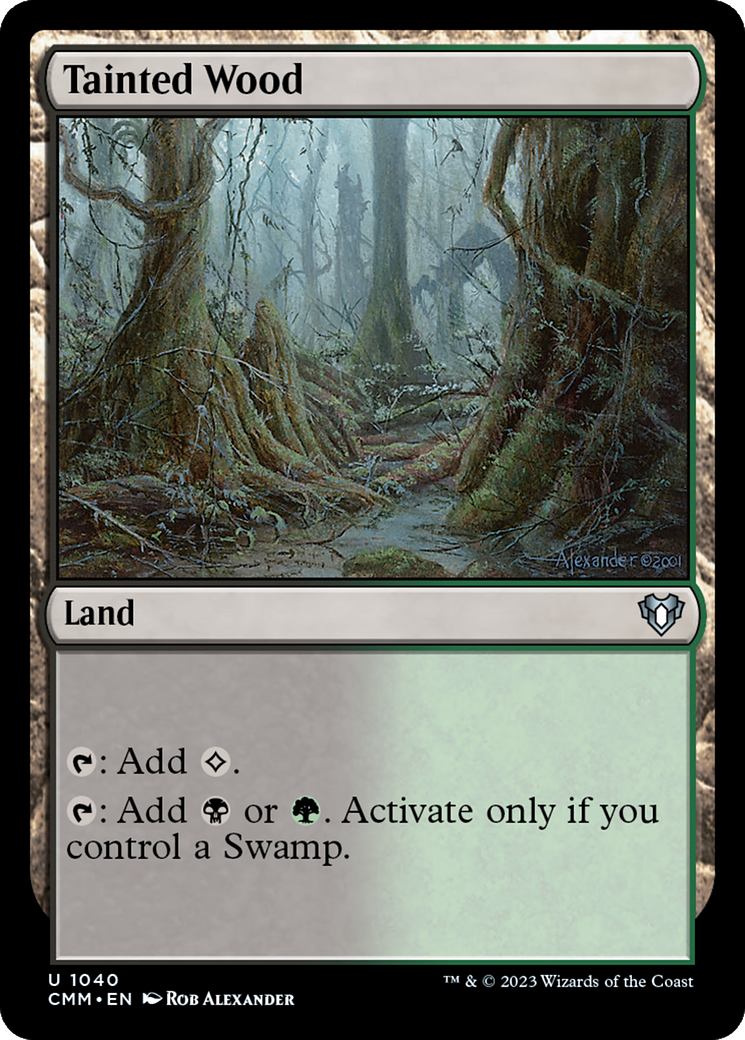 Image of Tainted Wood [Commander Masters]