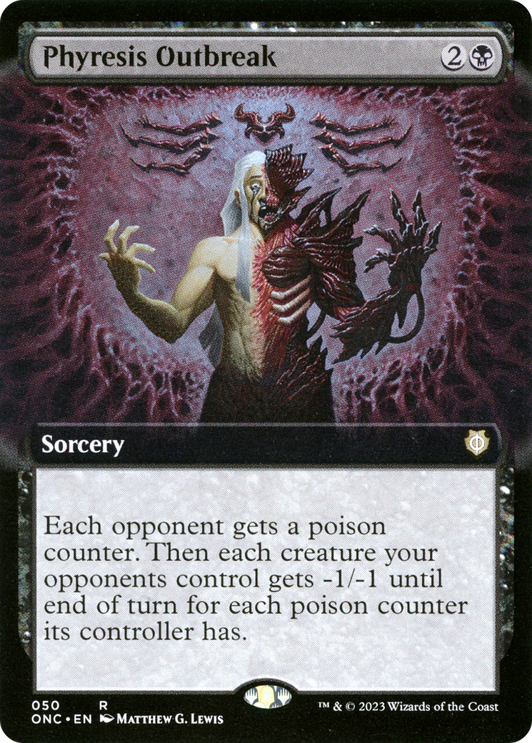 Image of Phyresis Outbreak (Extended Art) [Phyrexia: All Will Be One Commander]
