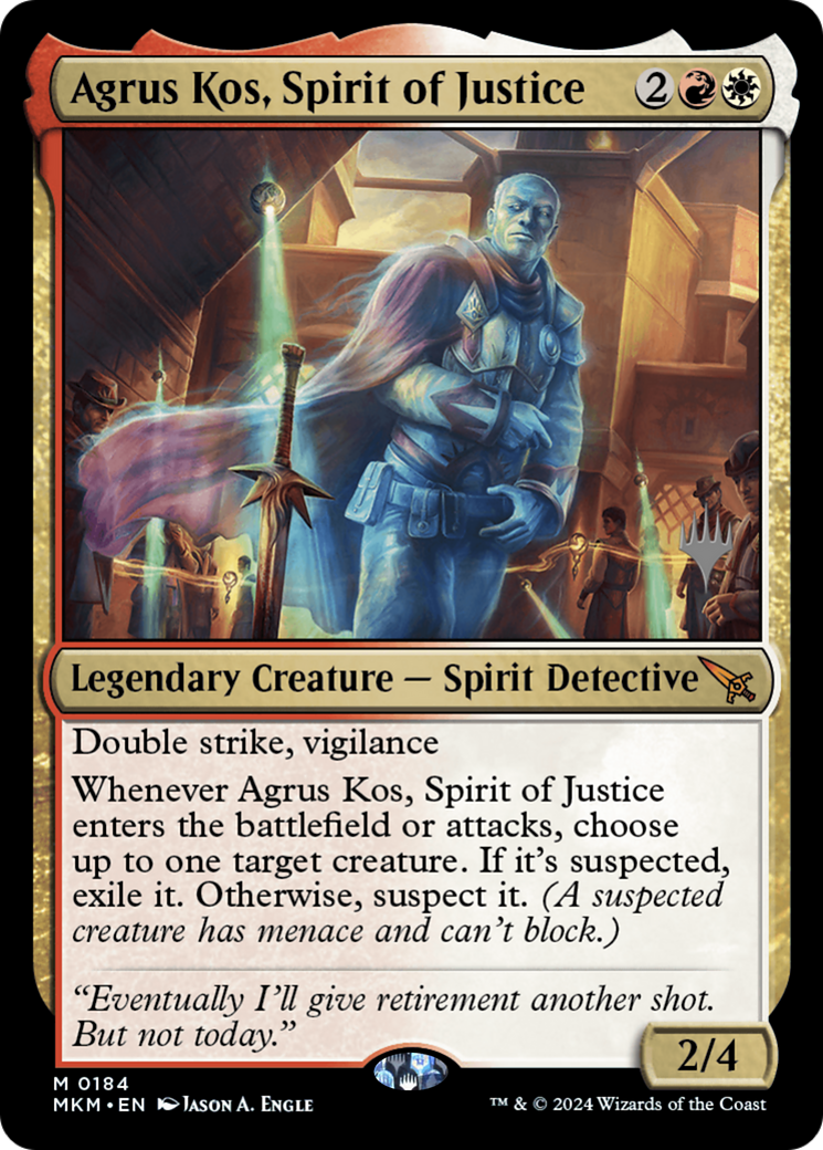 Image of Agrus Kos, Spirit of Justice (Promo Pack) [Murders at Karlov Manor Promos]