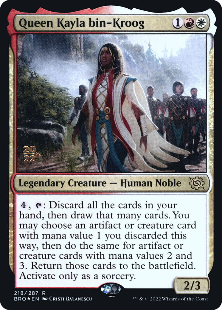 Image of Queen Kayla bin-Kroog [The Brothers' War Prerelease Promos]
