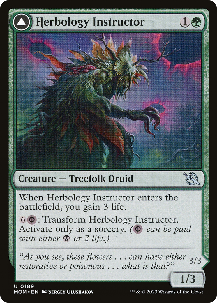 Image of Herbology Instructor // Malady Invoker [March of the Machine]