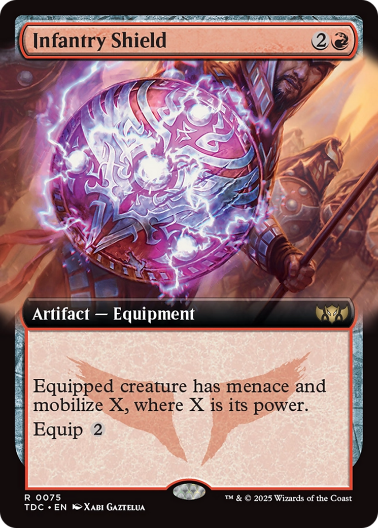 Image of Infantry Shield (Extended Art) [Tarkir: Dragonstorm Commander]