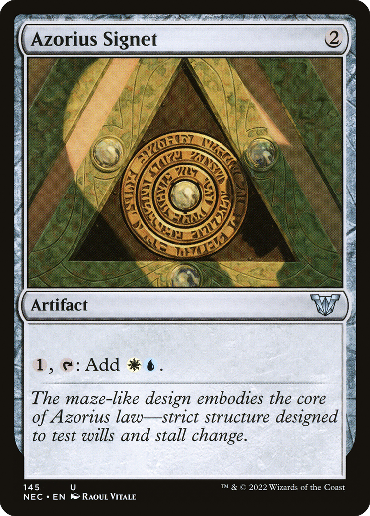 Image of Azorius Signet [Kamigawa: Neon Dynasty Commander]