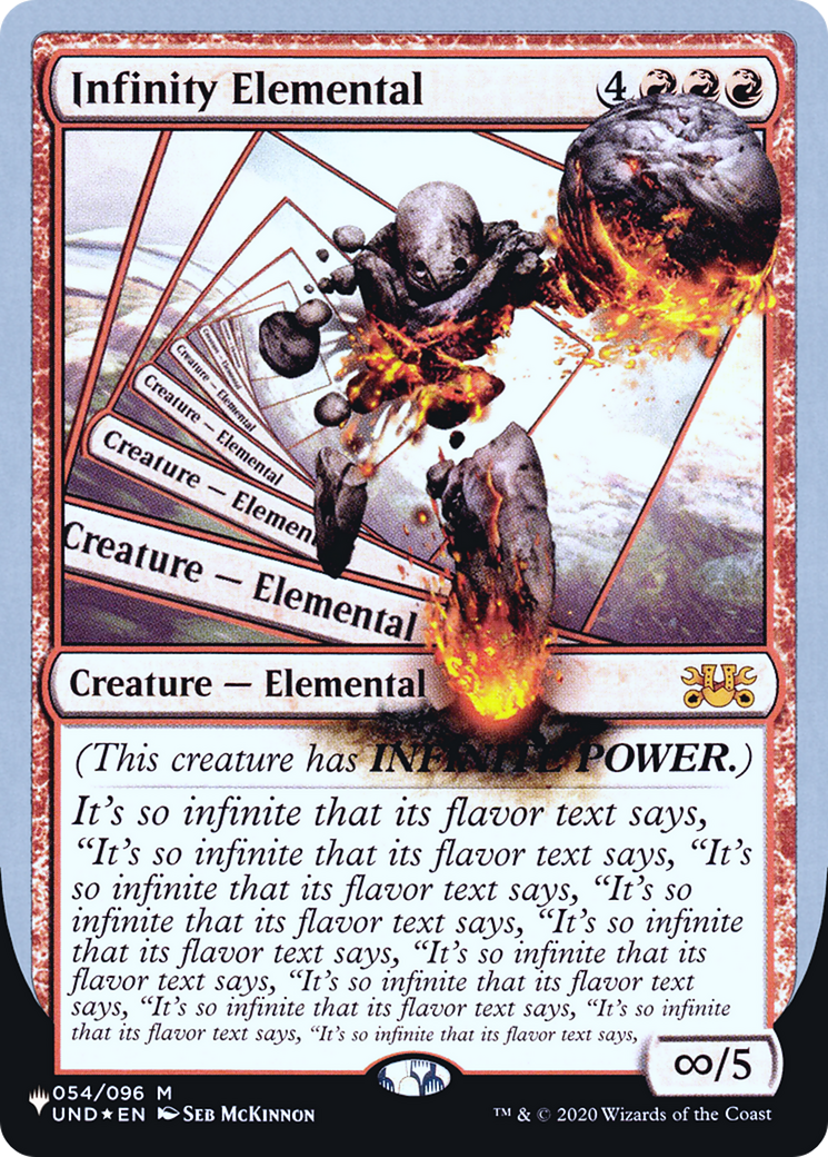 Image of Infinity Elemental (Unfinity Foil Edition) [The List]