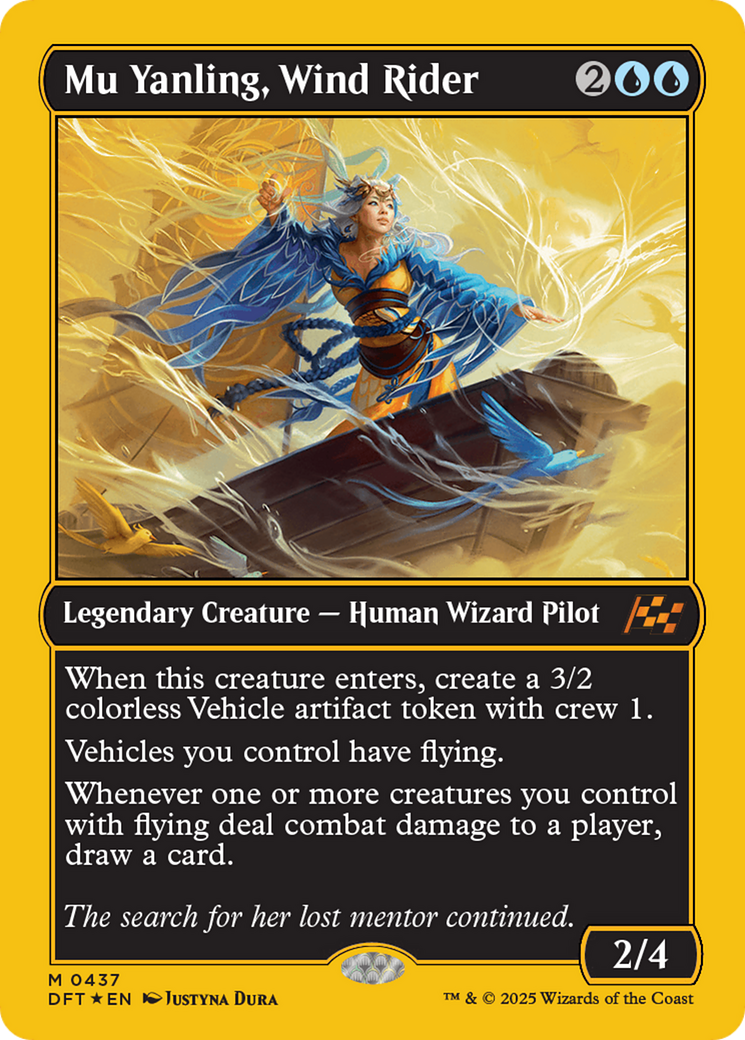Image of Mu Yanling, Wind Rider (First-Place Foil) [Aetherdrift]