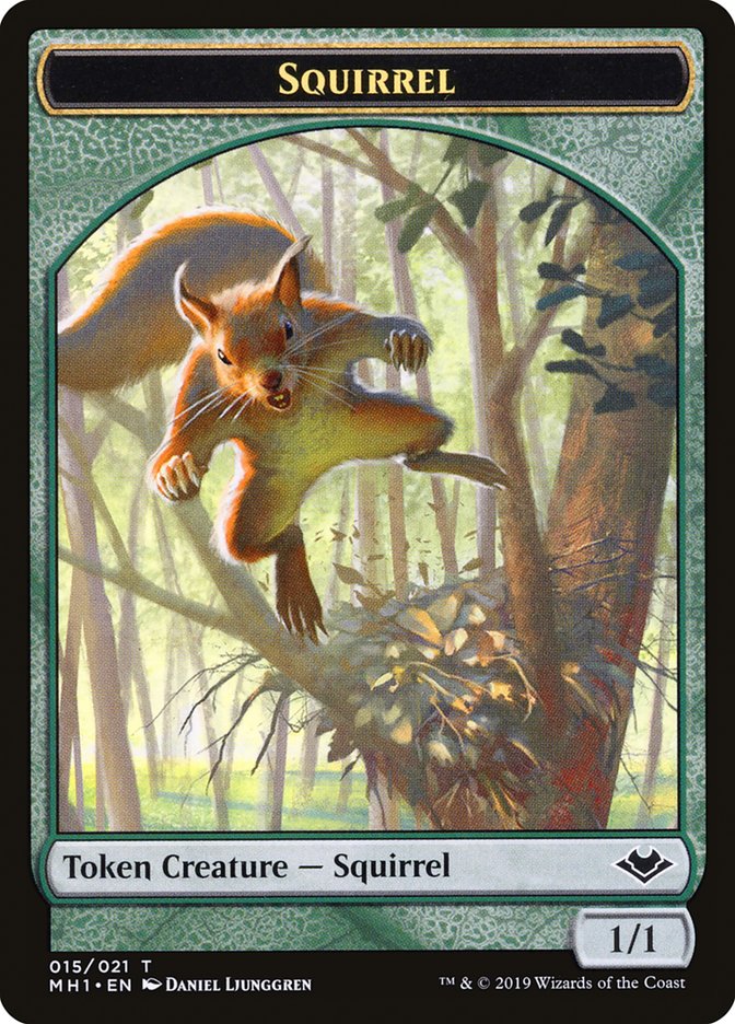 Image of Goblin (010) // Squirrel (015) Double-Sided Token [Modern Horizons Tokens]