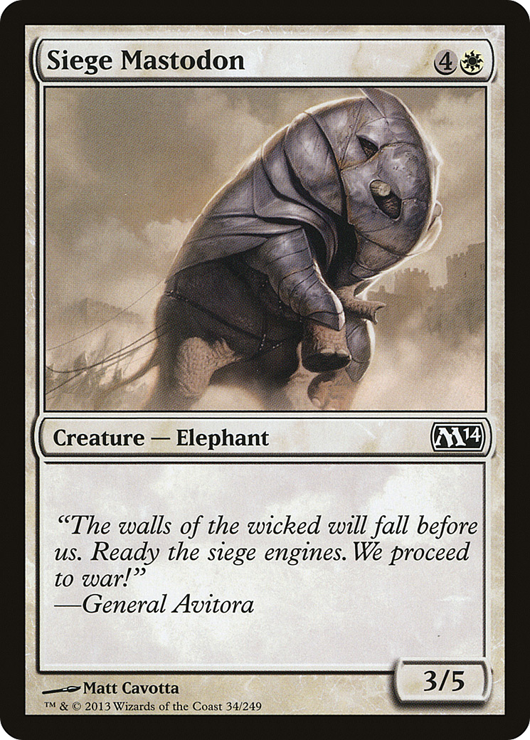 Image of Siege Mastodon [Magic 2014]
