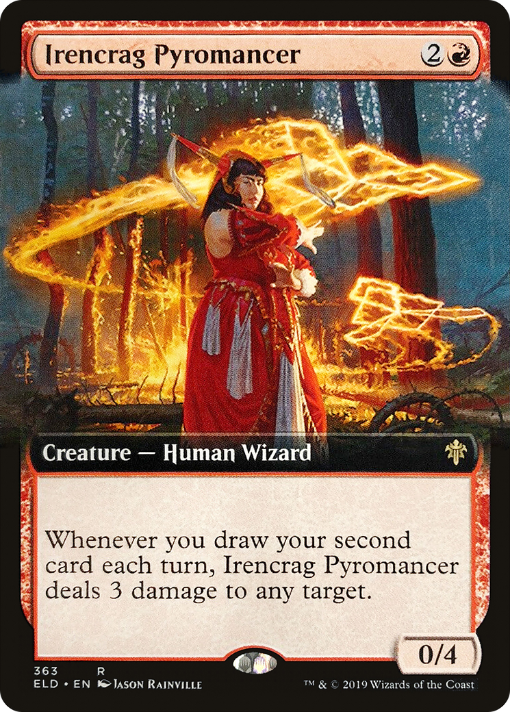Image of Irencrag Pyromancer (Extended Art) [Throne of Eldraine]