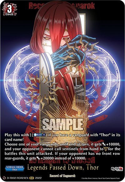 Image of Legends Passed Down, Thor (D-TB02/RGR24EN) [Record of Ragnarok]