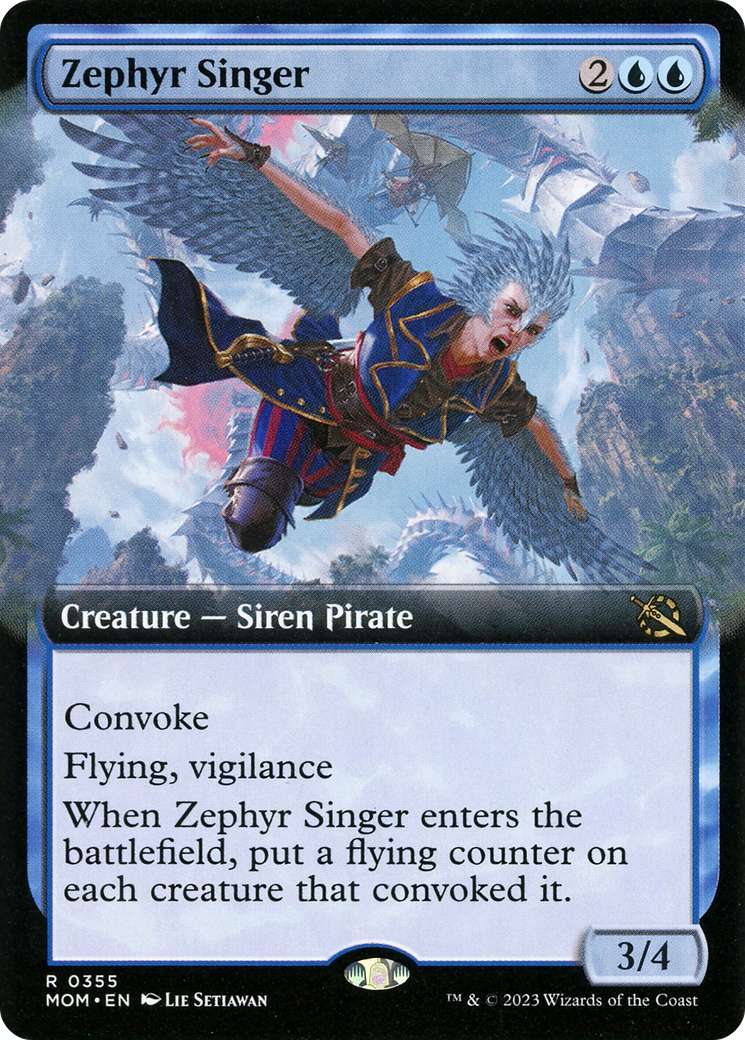 Image of Zephyr Singer (Extended Art) [March of the Machine]