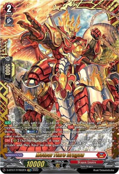 Image of Meteor Flare Dragon (FFR) (D-BT07/FFR02EN) [Raging Flames Against Emerald Storm]