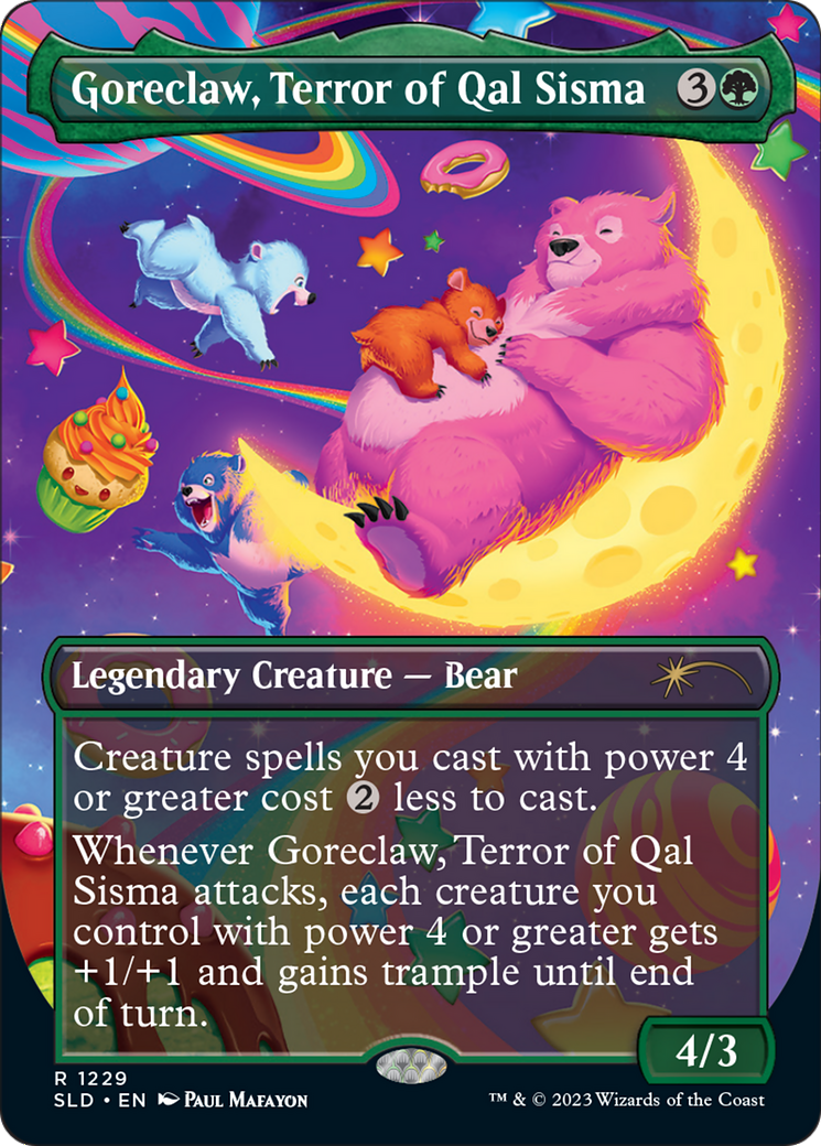 Image of Goreclaw, Terror of Qal Sisma (Borderless) [Secret Lair Drop Series]