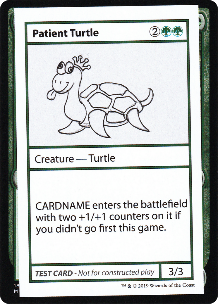 Image of Patient Turtle (2021 Edition) [Mystery Booster Playtest Cards]
